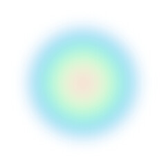 blue green pink blurred gradient circle transparent background