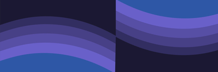 Vector blue line background curve element with black space for text and message design, overlapping layers