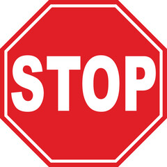 Stop Sign Scalable SVG Vector Graphic with Editable Paths and Layers for Web, UI Design, Digital Art, and Print Applications