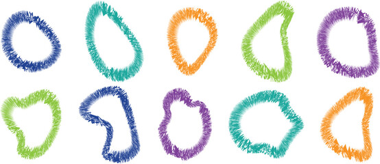 Colorful Geometric Pattern Design Vector Illustration – Trendy Abstract Shapes and Decorative Elements for Modern Web Art and Labels