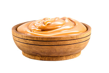 dulce de leche, Brazilian sweet made with condensed milk, used as a filling for cakes, isolated white background