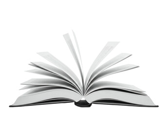 Open book with spreading pages