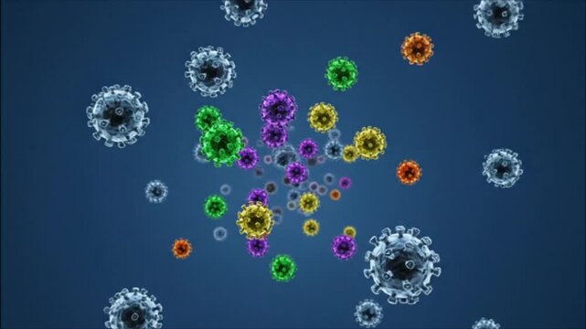 Virus Evolution Through Mutation and Adaptation Timelapse