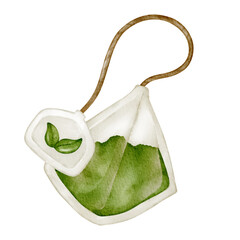 Watercolor tea sachet⁠