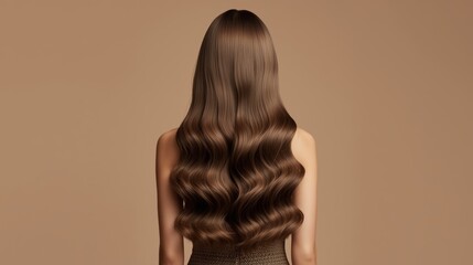 woman long hair style