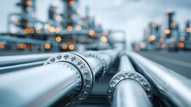 A modern large-scale facility for processing bioethanol, highlighting industrial technology and sustainable energy production.