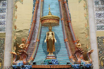 Buddha statue in Wat Sridonmoon, Chiang Mai Province, Northern Thailand.