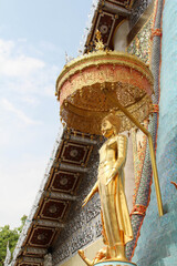 Buddha statue in Wat Sridonmoon, Chiang Mai Province, Northern Thailand.