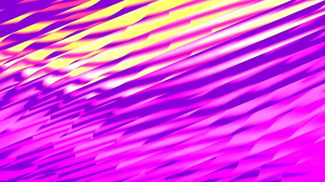 Energetic abstract video pattern with diagonal lines, glowing shapes, and vibrant color transitions creating a hypnotic futuristic motion effect.