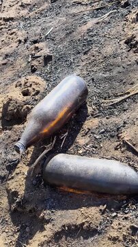 Botellas xe vidrio provocando incendio 
