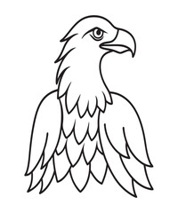Heraldic Eagle Illustration A Regal and Majestic Bird Depiction