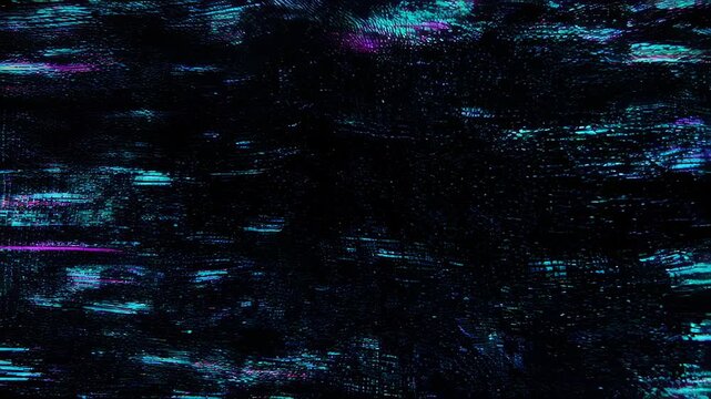 Abstract digital artwork with dark background and glowing blue and pink color lines