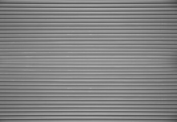 Obraz premium black and white corrugated metal texture surface or galvanized steel pattern background. shop garage lined grey gray silver backdrop