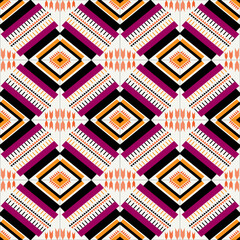 Geometric ethnic oriental seamless pattern traditional design for background, carpet, wallpaper, clothing,wrapping, batik, fabric, vector, illustration,wrapping, batik, fabric, clothing, embroidery