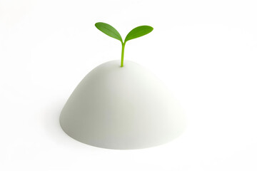 Soap Foam and Bubbles on White Background