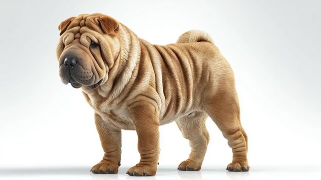 ultra realistic shar pei