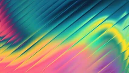 Vibrant Rainbow Diagonal Lines With Swirling Colorful Blurry Hues abstract