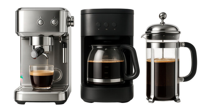 A shared coffee station with various brewing options, ideal for energizing breaks in a