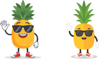 pineapple character say hello