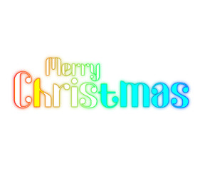 Merry christmas calligraphy png transparent background or isolated on white background or merry christmas text design transaparent png	

