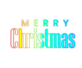 Merry christmas calligraphy png transparent background or isolated on white background or merry christmas text design transaparent png	
