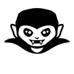 Evil Vampire Character Cool Grin Funny Halloween Smiling 