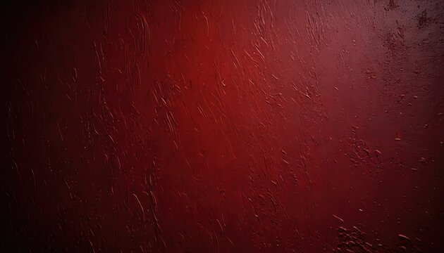 Deep red, textured, abstract background with rough, painted surface