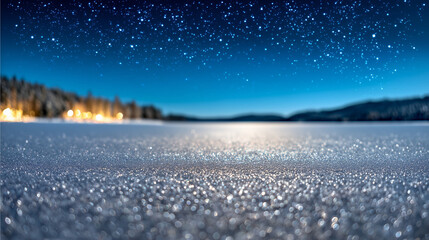 Naklejka premium Frozen water in crystalline style in blue colors representing winter