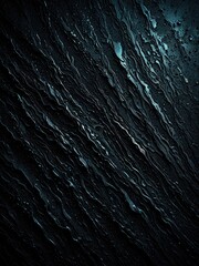 Abstract blue and black flowing textured streaks. Watery, dark, and elegant