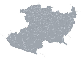 Obraz premium Map of the State of Michoacán in Mexico infographic map