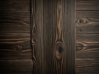 Close-up of textured dark wood planks, detailed grain patterns