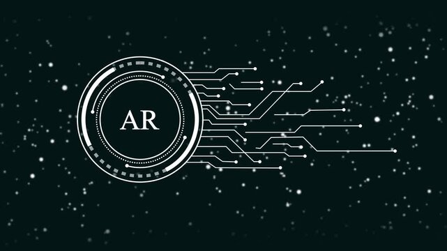 Augmented Reality A R Interface H U D Element Futuristic Digital Technology Abstract Background Overlay Glowing Lines Data Stream Network Connection Sci Fi Concept Motion Graphics