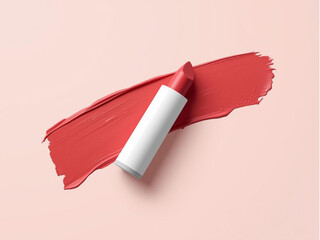 Lipstick Mockup with Blank Label