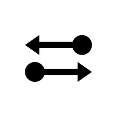 Elegant arrows icon for business process flow, modern design and navigation