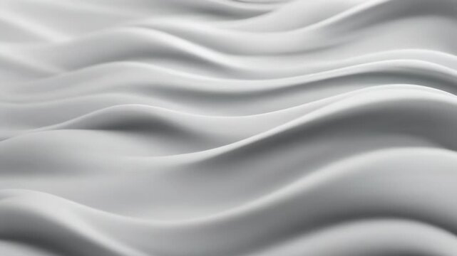 Abstract, flowing white shapes undulate and blend in an ethereal and soft visual texture