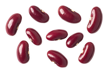Crimson Jewels: A close-up showcases vibrant red kidney beans, their rich color and smooth texture creating a feast for the eyes, inviting culinary inspiration.
