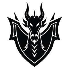  a powerful dragon breathing neon flames glowing on white background 