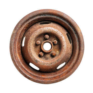 Fototapeta vintage car wheel png rusty wheel png brown wheel png classic car wheel png rim png transparent background image