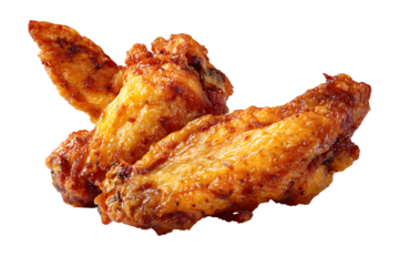 Golden, crispy fried chicken wings with a crunchy coating, perfect for appetizers or main dishes