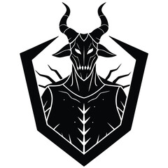 black and white mask