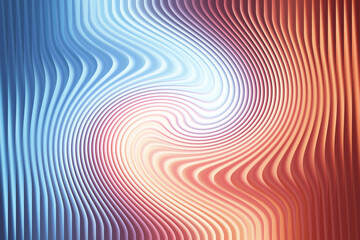 Swirling lines of blue and red create a mesmerizing and dynamic background