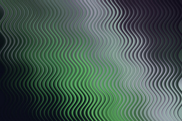 Abstract wavy lines background in shades of green, gray, and purple color