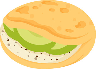illustration arepa