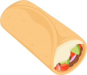 illustration burrito