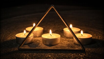 candles in the church