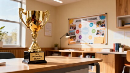2026우수학생골든트로피책상위