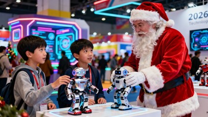 2026년기술박람회산타클로스로봇장난감시연