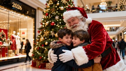백화점에서만나는산타클로스와아이들의특별한순간