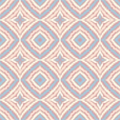 Seamless Ikat ethnic traditional Textile pattern geometric abstract folklore ornament Tribal ethnic illustration background design for print, clothing, scarf