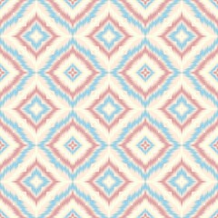 Seamless Ikat ethnic traditional Textile pattern geometric abstract folklore ornament Tribal ethnic illustration background design for print, clothing, scarf